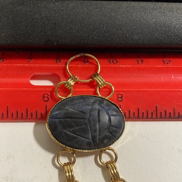 Vintage large scarab bracelet - Picture 12 of 12